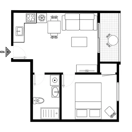 アパート Cristianos - Sunset Cristian Playa - As De Casas ロスクリスティアーノス